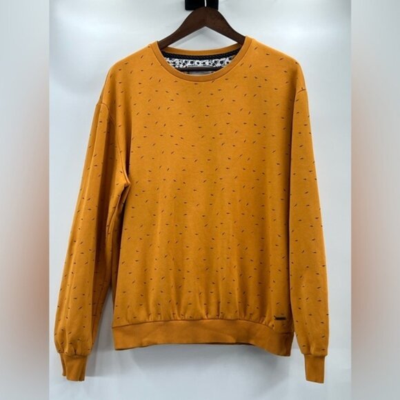 Denim & Flower Mustard Crewneck Sweater - Picture 1 of 12